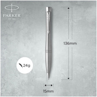 Parker Urban Core Шариковая ручка  Metro Metallic  CT M черные чернила