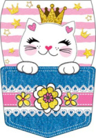 Закладка магнитная мини Кошечка