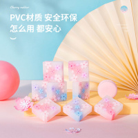 Ластик Deli 35*35*11 мм ПВХ, ассорти