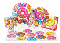 Стакан бум. 250 мл,  6 шт "Пончики"