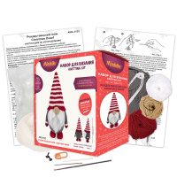 Набор для вязания "Рождественский гном" 23см