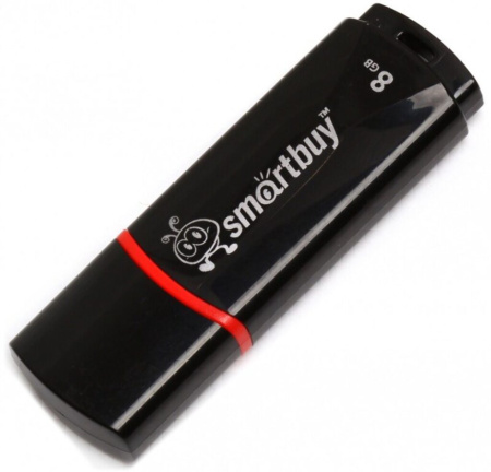 Флеш-драйв  8 GB USB Smartbuy Crown Black