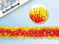 Растяжка фольгированная,золотая/красная диаметр 25см