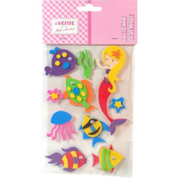 Набор наклеек объемные  "Подводный мир" 11*18см, из фоамирана