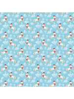 Бумага упаковочная 70*100см  "Лошадки" Символ года, ассорти, 5 дизайнов