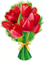 Украшение на скотче 20*18см  "Букет"