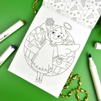 Раскраска "Раскраска для скетч-маркеров. Новый год" А5, 32стр.