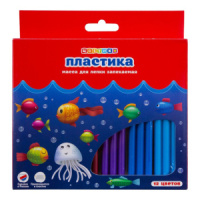 Набор пластики "Цветик" 12цв. 240гр.