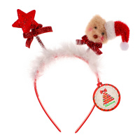 Ободок карнавальный "Звездочка и Мишка" 21см , ассорти