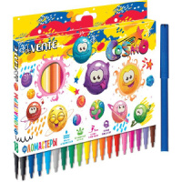 Фломастеры  18цв "deVENTE. Cosmo", вент.колпачок , карт. упак