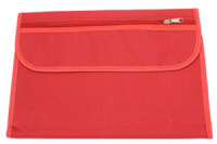 Папка для труда А4 1 отд. липучка ткань, красная