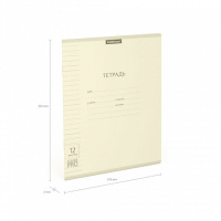 Тетрадь А5 12л лин. Erich Krause  пласт.обл. "Классика CoverPrо Pastel", желтый