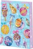 Пакет подар. бум. новогодн. 32*26см "Игрушки"