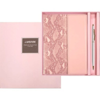 Набор подарочный "Sharm" ежедн. недат. А5, 320стр., пастельно-роз, тв. обл., иск. кожа, + шар.ручка