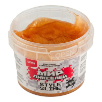 Слайм 120мл "Мир Пикселей" золотой (с ароматом банана)