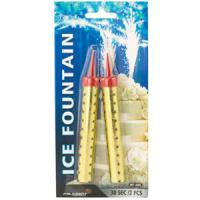 Свечи для торта - Фонтан, 10см  30сек. 2шт