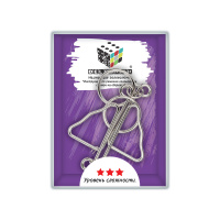 Головоломка металлическая 1 шт "Бабочка" 6 элемент.