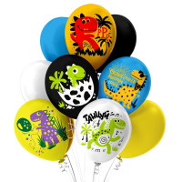 Шар с рисунком 12"  Динозаврики! 30 см 25 шт. в уп.