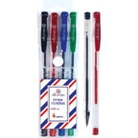 Набор гелевых ручек Attomex   4 цв., 0,5мм,  в пласт.кор.