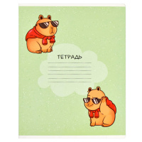 Тетрадь А5 12л кл. Феникс+ "Забавные зверята", выб.УФ-лак, белизна 100%