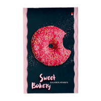 Блокнот А5  40л скоба "Донат рулит!" клетка, 4 дизайна