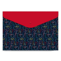 Конверт на кнопке  с рисунком 240*170мм, Буквы