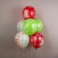 Набор шаров с рисунком 12" На коньках 25шт/уп