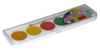 Акварельные краски  6цв. Классика, медовые, с кистью, пласт.упак.