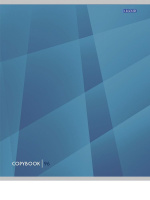 Тетрадь А5  96л кл. Проф-Пресс "Синие абстракции" 4 диз.в коробе