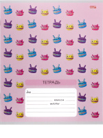 Тетрадь А5 12л лин. Проф-Пресс "Разные мордашки микс" 5 диз.в спайке