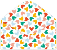 Конверт для денег "Сердечки"