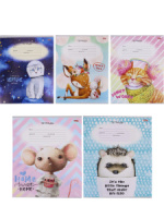 Тетрадь А5 18л лин. Проф-Пресс "Милая живность" 5 диз.в спайке, белизна 92%