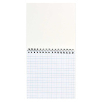 Блокнот 140*140мм  60л гребень "Лунный самурай" клетка, УФ-лак