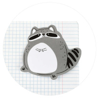 Бумага с липким краем  60л, фигурная "Енот"