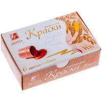 Краски акрил, металлик  6цв*15мл