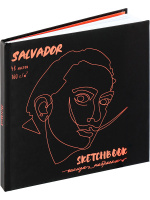 Скетчбук 165*165мм  48л., сшивка, 150гр/м2 "Salvador" тв.обл., софт-тач, резинка
