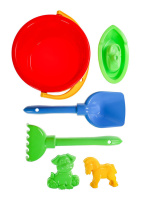 Набор игрушек. Ведро 0,8 л + лопатка 13 см + грабли 13 см