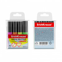 Набор текстовыделителей ЕК Visioline Mini 4 цв. (желтый, зеленый, розовый, оранжевый)