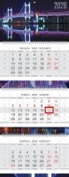 Календарь Трио  297*758мм на 2026г.  Огни над водой