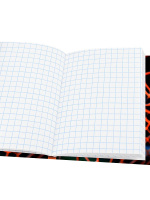 Блокнот А7 7БЦ  64л "Разные футбольные мячи - 12" клетка, глянц.лам.