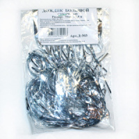 Дождик  75мм*1,5м, ПВХ, серебристый