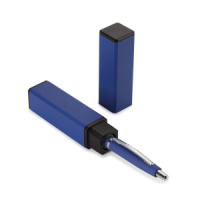 Ручка в футляре "San remo. Ярко-синий" шарик.,1,0мм, металл., синие чернила