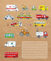 Тетрадь А5 24л лин. ПЗБМ "Едем, плаваем, летим" выб.УФ-лак, тисн.фольгой, конгрев, белизна 100%