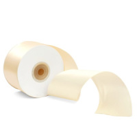 Лента упаковочная атласная 50мм, 22 м айвори