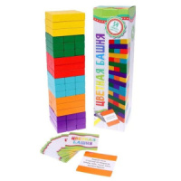 Игра настольная "Башня" для детей с заданиями (дерево) 5+