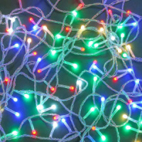 Гирлянда электрическая 10м 120LED светодиодная, нить, 8 режимов, 220В, мультицвет