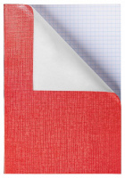 Тетрадь А4  96л кл. скоба бумвинил Hatber "METALLIC Красная"
