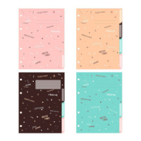 Разделители для тетрадей на кольцах А5 4л. Альт "Coffee time"