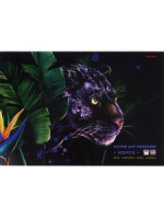 Альбом А4 40л клеевой кор. "Пума в зарослях" пл. 160гр/м*