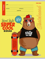 Тетрадь А5 12л косая лин. с доп.горизонт.лин. Проф-Пресс "Микс" 5диз.в сп.,белизна 100%